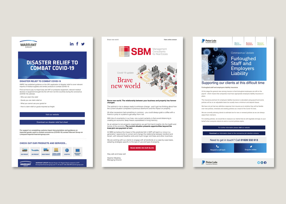 Supporting clients during the coronavirus